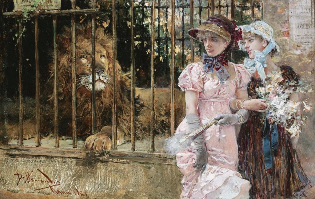 Pintura El Admirador Daniel Hernández Morillo